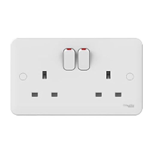 Picture of Schneider Electric Double Gang Switched Socket 